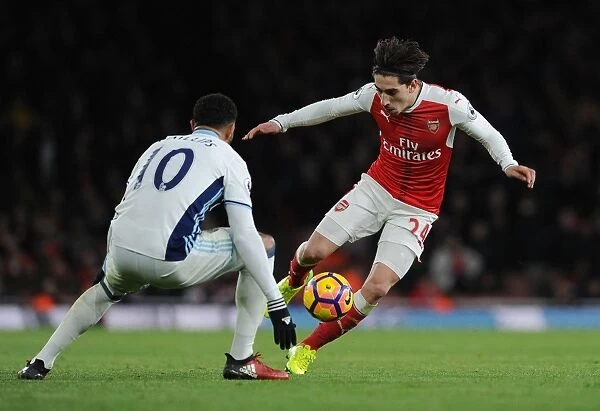Arsenal's Hector Bellerin Faces Off Against West Brom's Matt Phillips in Premier League Clash