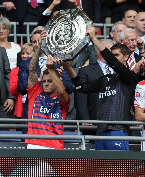 Arsenal's Jack Wilshere Reacts After FA Community Shield Loss to Manchester City, 2014 / 15