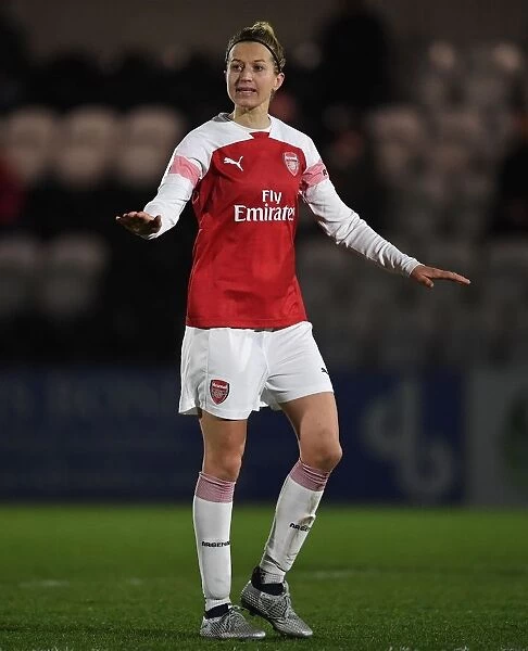 Arsenal's Janni Arnth in Action during FA WSL Continental Tyres Cup Match