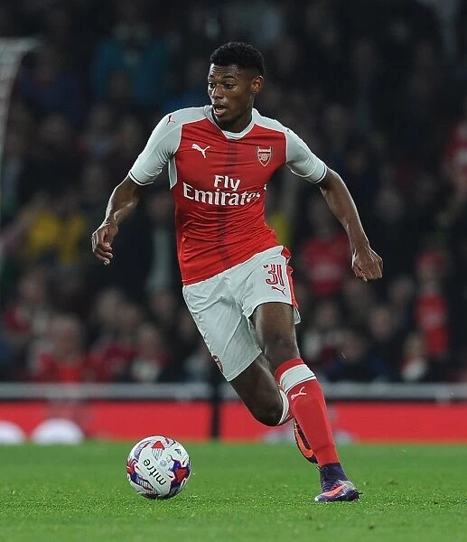 Arsenal's Jeff Reine-Adelaide Scores the Second in a 2:0 EFL Cup Victory over Reading