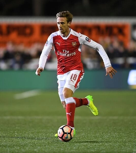 Arsenal's Journey to FA Cup Glory: Nacho Monreal in Action against Sutton United