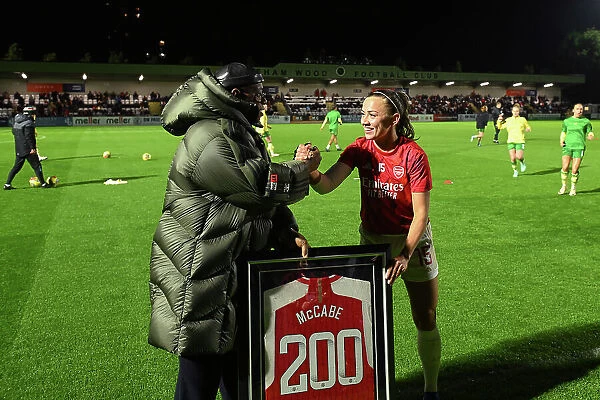 Arsenal's Katie McCabe Celebrates 200th Appearance and FA Women's League Cup Victory