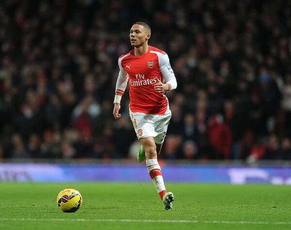 Arsenal's Kieran Gibbs in Action During the Arsenal vs. Newcastle United Premier League Match, 2014 / 15