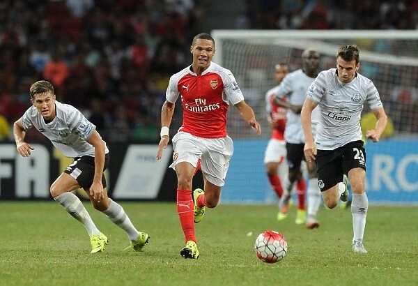Arsenal's Kieran Gibbs Outwits Everton's Stones and Coleman in Barclays Asia Trophy Clash