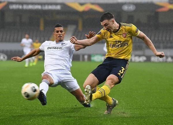 Arsenal's Kieran Tierney Clashes with Vitoria Guimaraes in Europa League Showdown