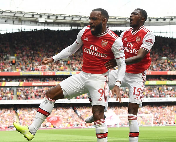 Arsenal's Lacazette and Maitland-Niles Celebrate First Goal vs Burnley (2019-20)