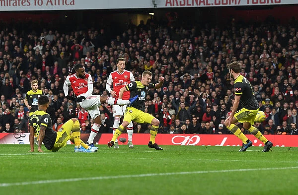 Arsenal's Lacazette Scores First Goal in Arsenal v Southampton Premier League Clash (2019-20)