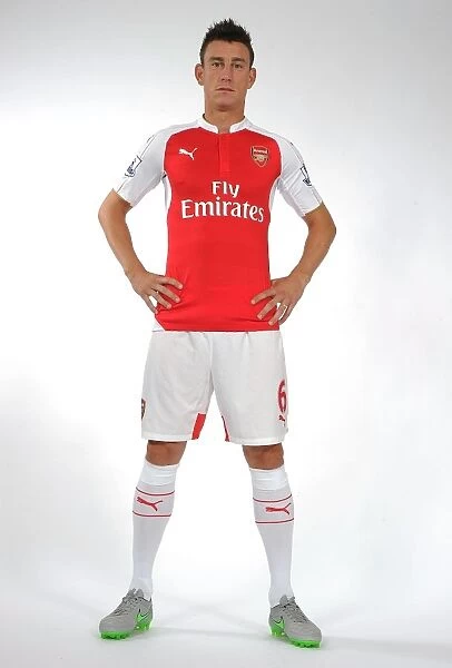 Arsenal's Laurent Koscielny at 2015-16 Team Photocall
