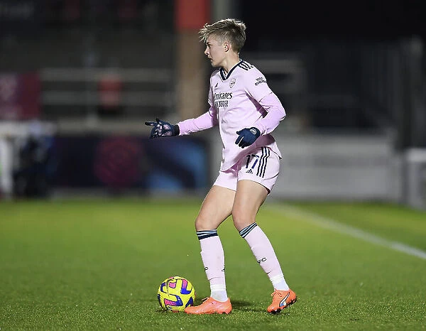 Arsenal's Lina Hurtig in Action against West Ham United in FA Women's Super League