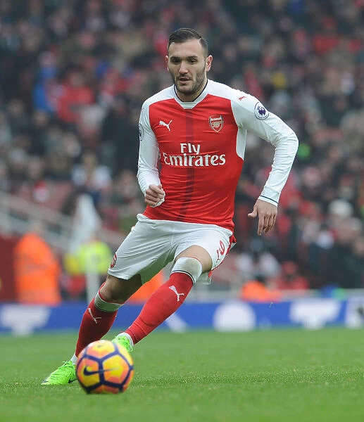 Arsenal's Lucas Perez in Action during Arsenal vs. Hull City, Premier League 2016-17