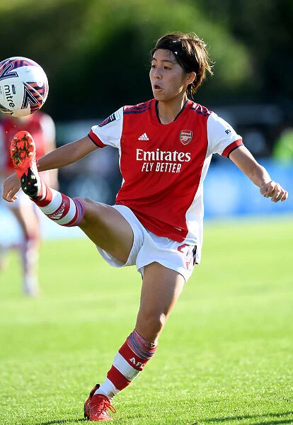Arsenal's Mana Iwabuchi in Action against Everton Women in FA WSL Match