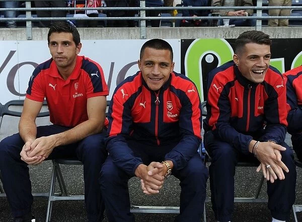 Arsenal's Martinez, Sanchez, and Xhaka Training with Viking FK in Norway, 2016