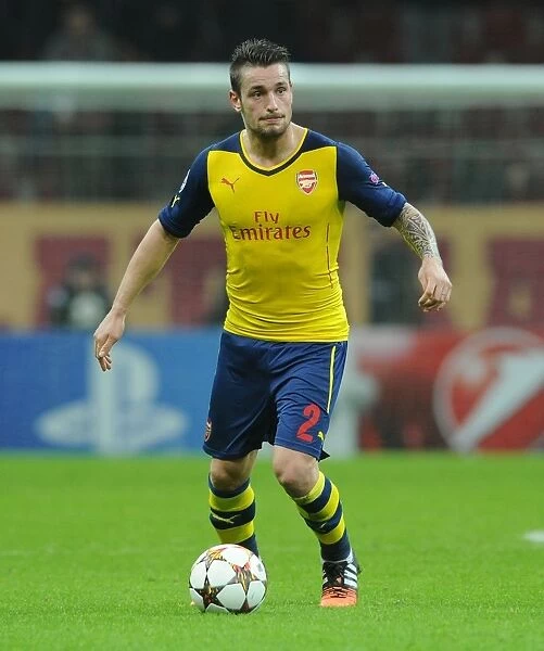 Arsenal's Mathieu Debuchy in Action against Galatasaray, UEFA Champions League, Istanbul, 2014