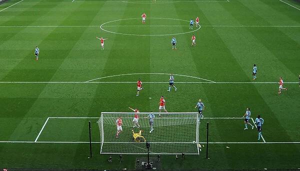 Arsenal's Mathieu Flamini Scores Third Goal vs. West Ham United, Premier League 2015