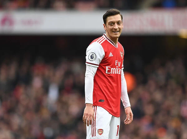 Arsenal's Mesut Ozil in Action against West Ham United - Premier League 2019-2020