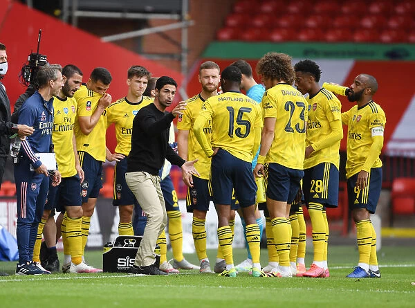 Arsenal's Mikel Arteta Motivates Players During FA Cup Quarterfinal vs Sheffield United