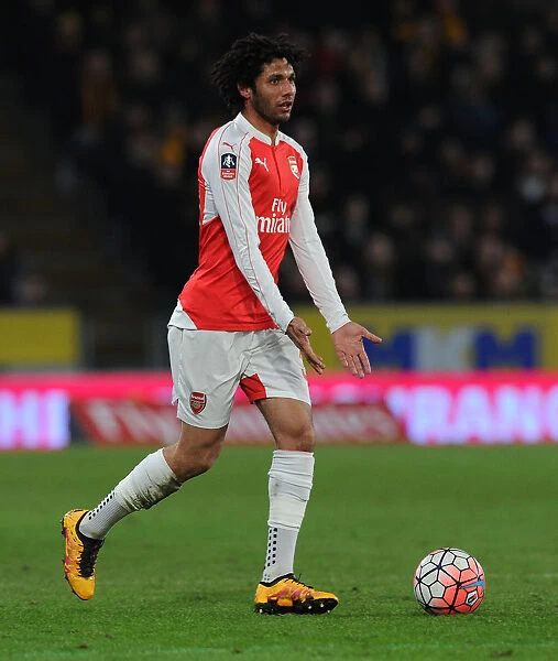 Arsenal's Mohamed Elneny in Action during FA Cup Fifth Round Replay vs Hull City
