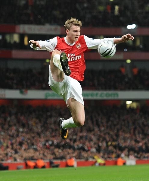 Arsenal's Nicklas Bendtner Scores in Carling Cup Semi-Final Victory over Ipswich Town (3:0 Agg)