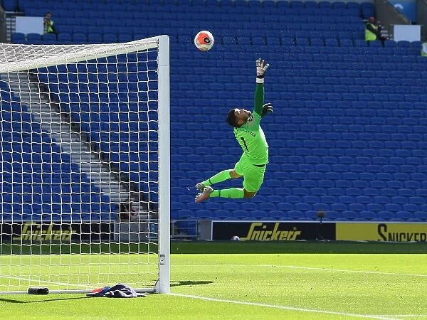 Arsenal's Nicolas Pepe Scores Past Brighton's Mat Ryan in Empty Premier League Match