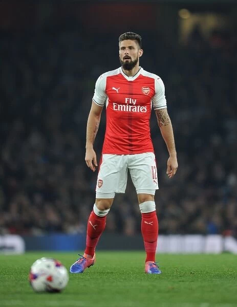 Arsenal's Olivier Giroud in Action during EFL Cup Clash against Reading