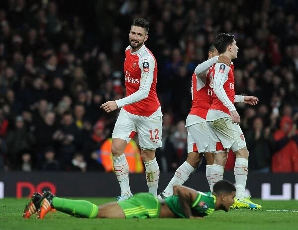 Arsenal's Olivier Giroud Scores Hat-trick in FA Cup Victory over Sunderland