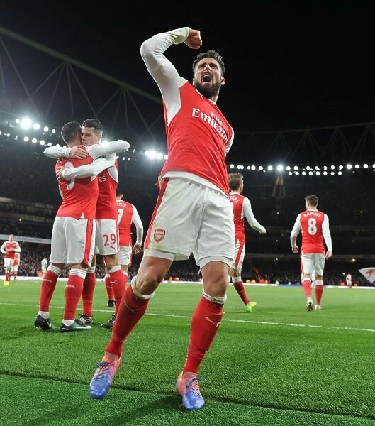 Arsenal's Olivier Giroud Scores Thrilling Goal: Premier League Victory Over West Bromwich Albion (2016-17)