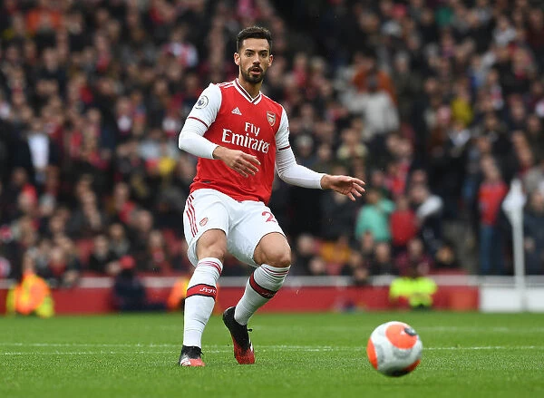 Arsenal's Pablo Mari in Action: Premier League Showdown between Arsenal and West Ham United, London, 2020