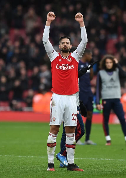 Arsenal's Pablo Mari Celebrates with Family after Victory over West Ham