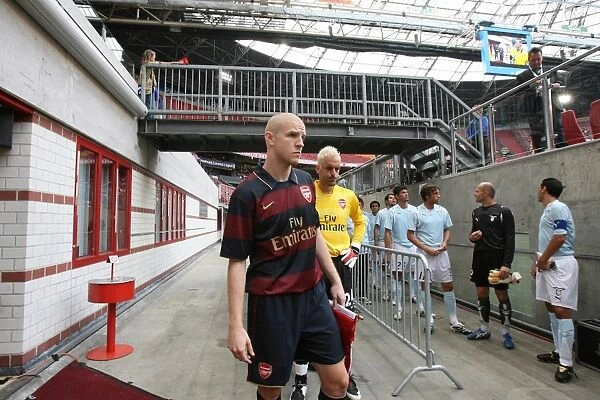 Arsenal's Philippe Senderos Leads the Way in 2-1 Victory over Lazio at Amsterdam ArenA (2007)