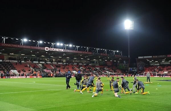 Arsenal's Pre-Match Warm-Up at AFC Bournemouth's Vitality Stadium (Premier League, 2016-17)