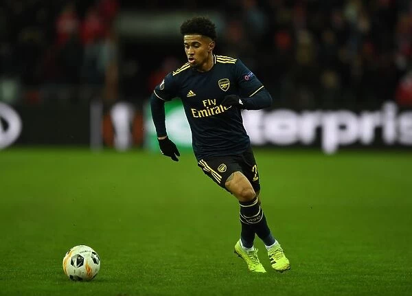 Arsenal's Reiss Nelson in Action against Standard Liege in UEFA Europa League (December 2019)