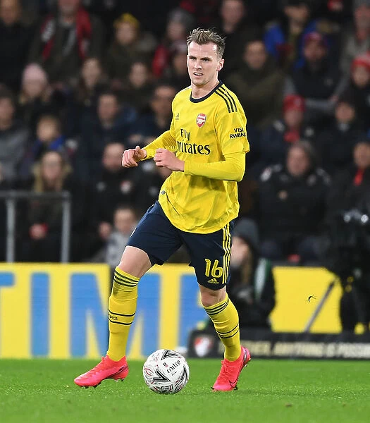 Arsenal's Rob Holding in FA Cup Action Against AFC Bournemouth