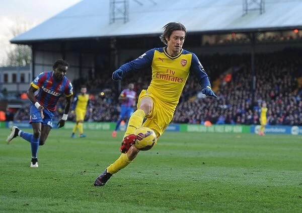 Arsenal's Rosicky in Action against Crystal Palace (2015)