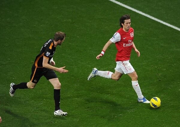 Arsenal's Rosicky Clashes with Wolves Stearman in Premier League Showdown