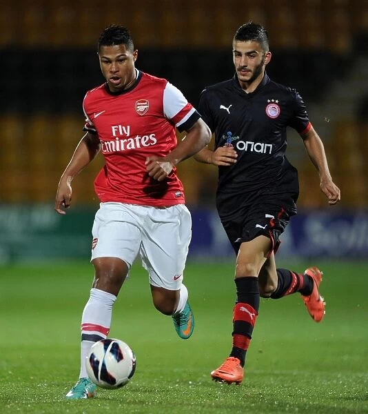 Arsenal's Serge Gnabry Faces Off Against Olympiacos Dimitrios Siopis in NextGen Series Clash