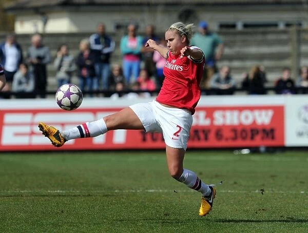 Arsenal's Steph Houghton Fights in UEFA Women's Champions League Semi-Final Against VfL Wolfsburg, 2013