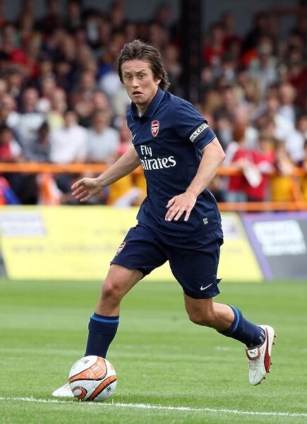 Arsenal's Thrilling Pre-Season Draw with Barnet: Rosicky in Action