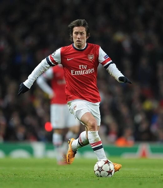 Arsenal's Tomas Rosicky in Action against Olympique de Marseille, UEFA Champions League (2013)