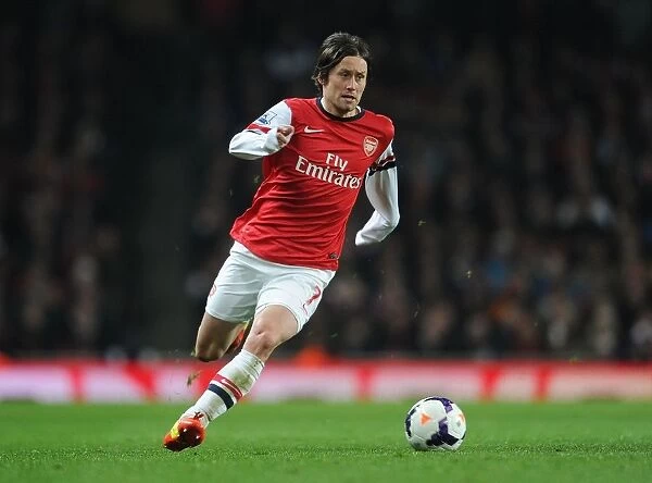 Arsenal's Tomas Rosicky in Action Against Swansea City (2013-14)