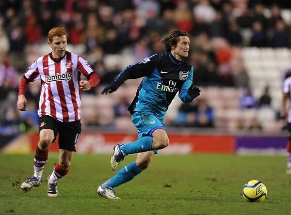 Arsenal's Tomas Rosicky in FA Cup Action against Sunderland, 2012