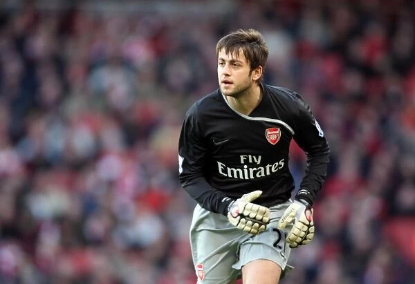 Arsenal's Triumph: Lukasz Fabianski in Action during FA Cup Victory over Plymouth Argyle (3:1, Emirates Stadium, 3 / 1 / 09)