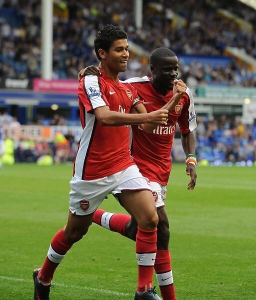 Arsenal's Unforgettable 6-1 Victory: Eduardo's Brace and Eboue's Jubilation (August 2009)