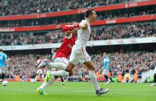 Arsenal's Unstoppable Duo: Robin van Persie and Theo Walcott's Match-Winning Goals vs. Sunderland (16-10-11, 2:1)