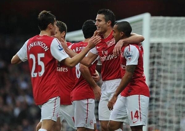 Arsenal's Van Persie Scores First Goal vs. West Bromwich Albion (2011-12)