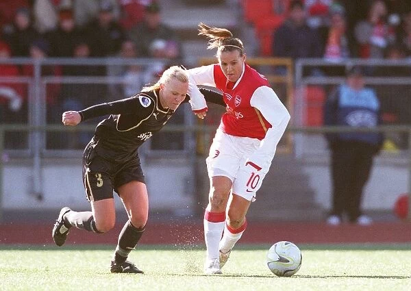 Arsenal's Victory Over Umea IK in the Women's UEFA Cup: Julie Fleeting Shines