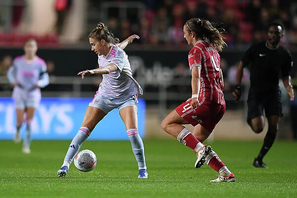 Arsenal's Vivianne Miedema in Action against Bristol City in Barclays Women's Super League