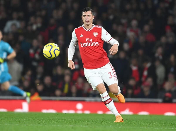 Arsenal's Xhaka in Action Against Crystal Palace in the Premier League
