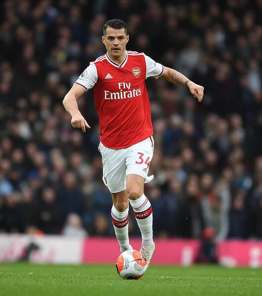 Arsenal's Xhaka in Action Against West Ham in Premier League Clash