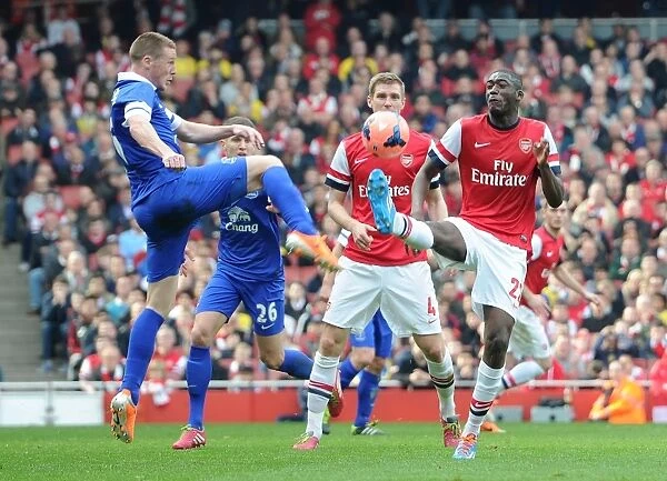 Arsenal's Yaya Sanogo Faces Off Against Everton's James McCarthy in FA Cup Quarter-Final Showdown