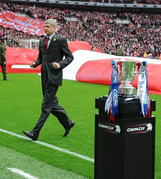 Arsene Wenger at the 2011 Carling Cup Final: Arsenal vs Birmingham City, Wembley Stadium